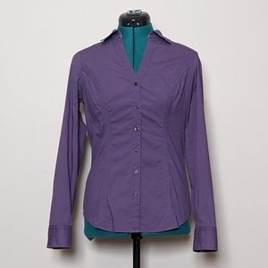 Express Purple Essential Button Up